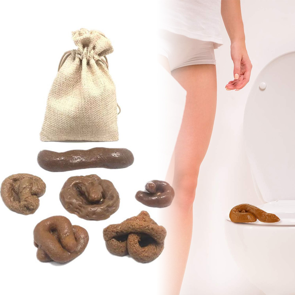 Fake Poop Gag Gift - 6 pièces/ensemble merde blague jouet différentes