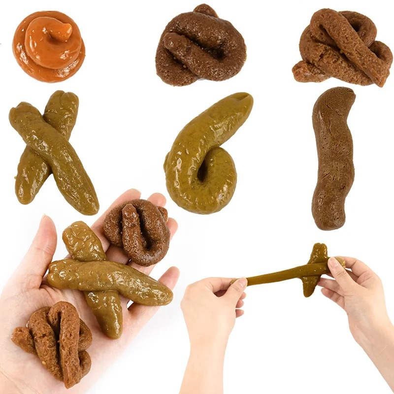 Fake Poop Gag Gift - Merde réaliste en plastique souple, fausse