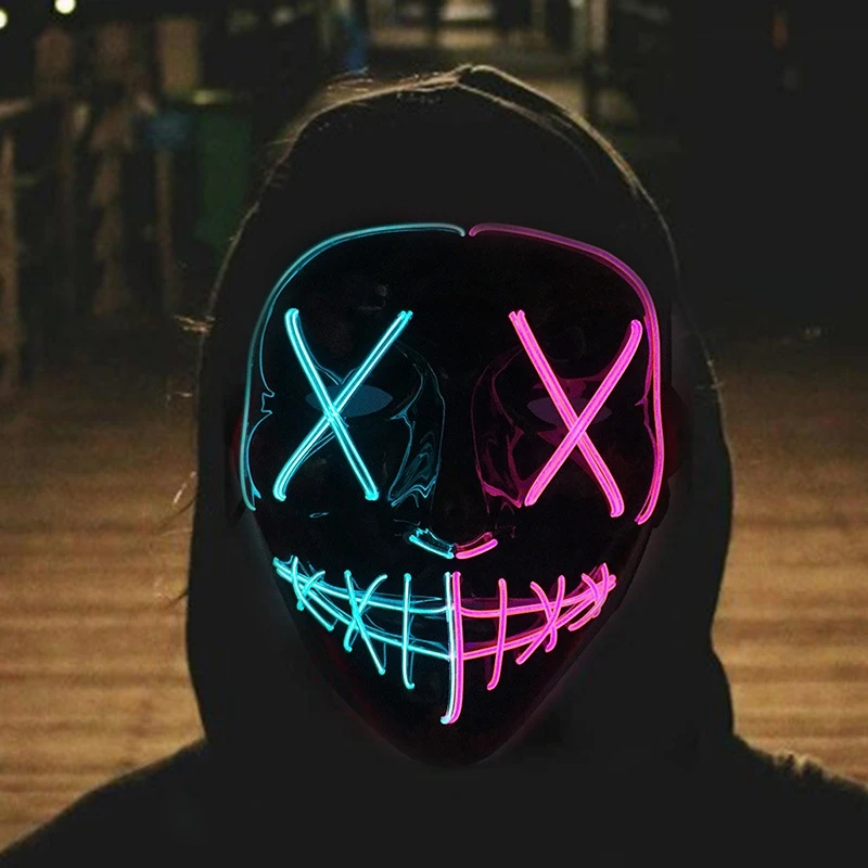 Led Purge Mask Halloween - Offre spéciale Halloween brillant effrayant masque