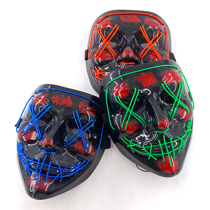 Led Purge Mask Halloween - Lot de 10 masques LED Purge