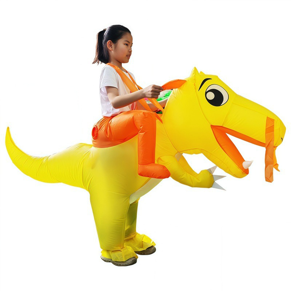 Inflatable Dinosaur Costume Adult - Costume gonflable de dinosaure jaune pour