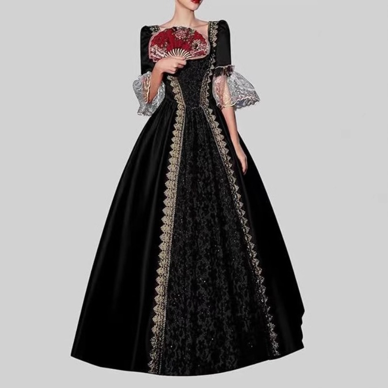 Medieval Renaissance Dress Women - Robe de cour victorienne médiévale Renaissance