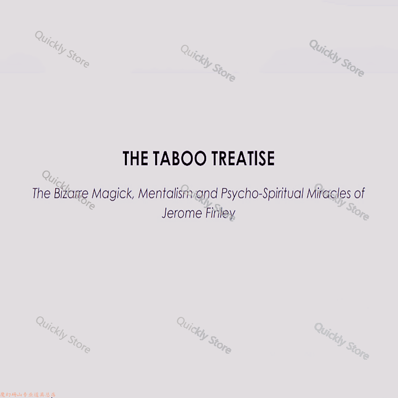 Magic Tricks - Traitement Taboo 2025 de Jerome Finley-tours