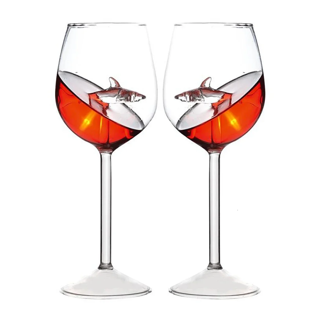 Glow In The Dark Party Glasses - Verres à vin Shark, gobelets européens