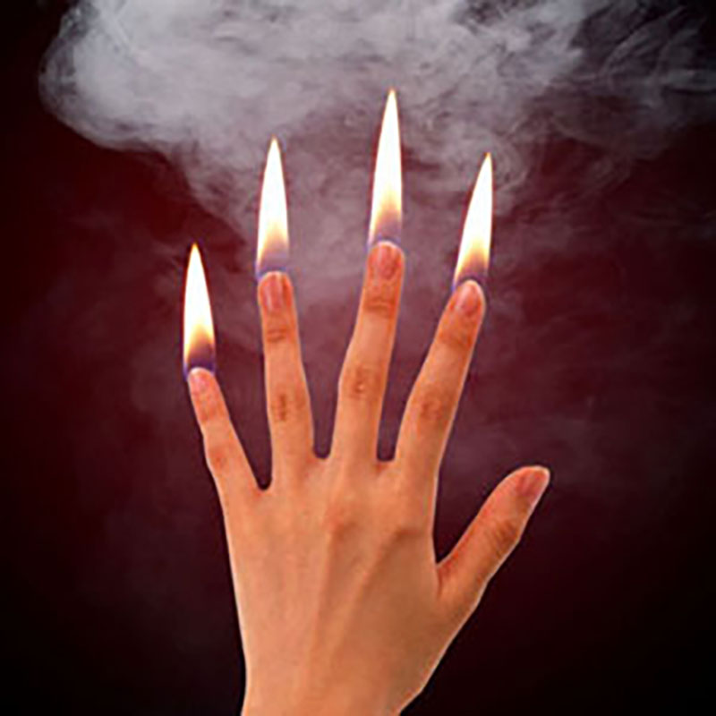 Thumb Tip Magic Trick Set - Tours de magie de feu de