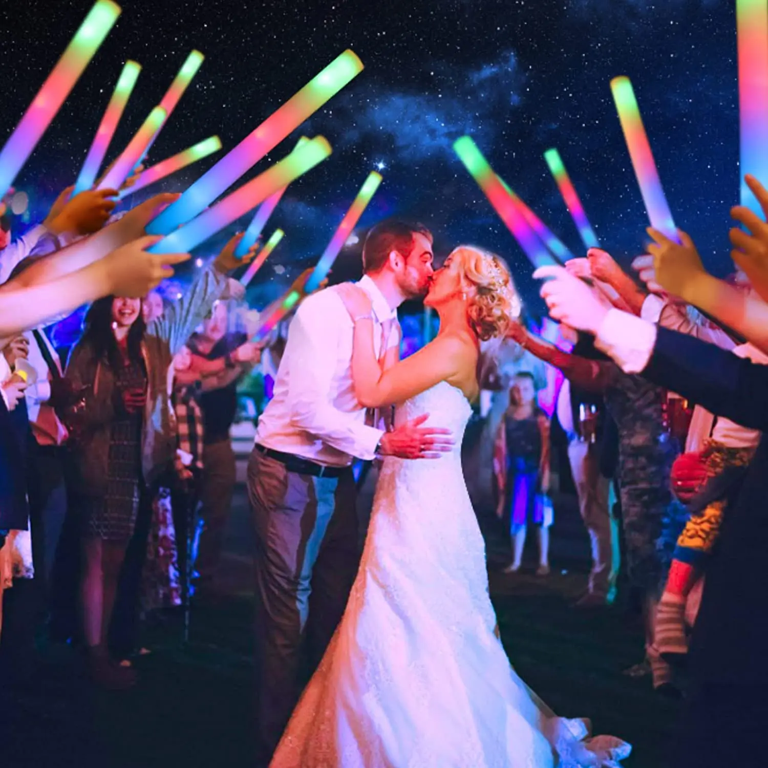 Flashing Led Foam Sticks Party - Bâtons lumineux LED, bâtons lumineux en