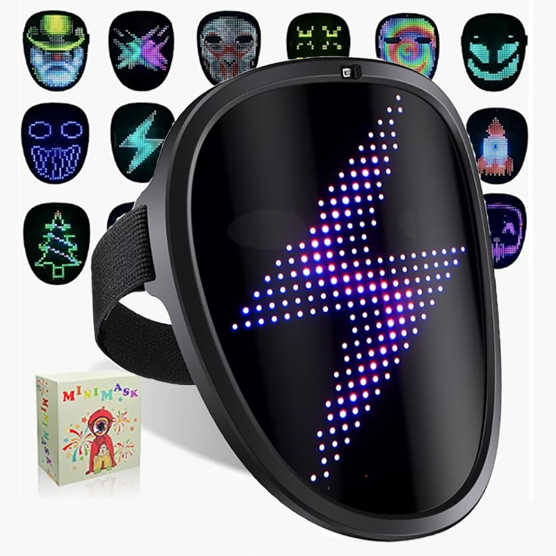 Led Purge Mask Halloween - Masque LED avec détection de gestes