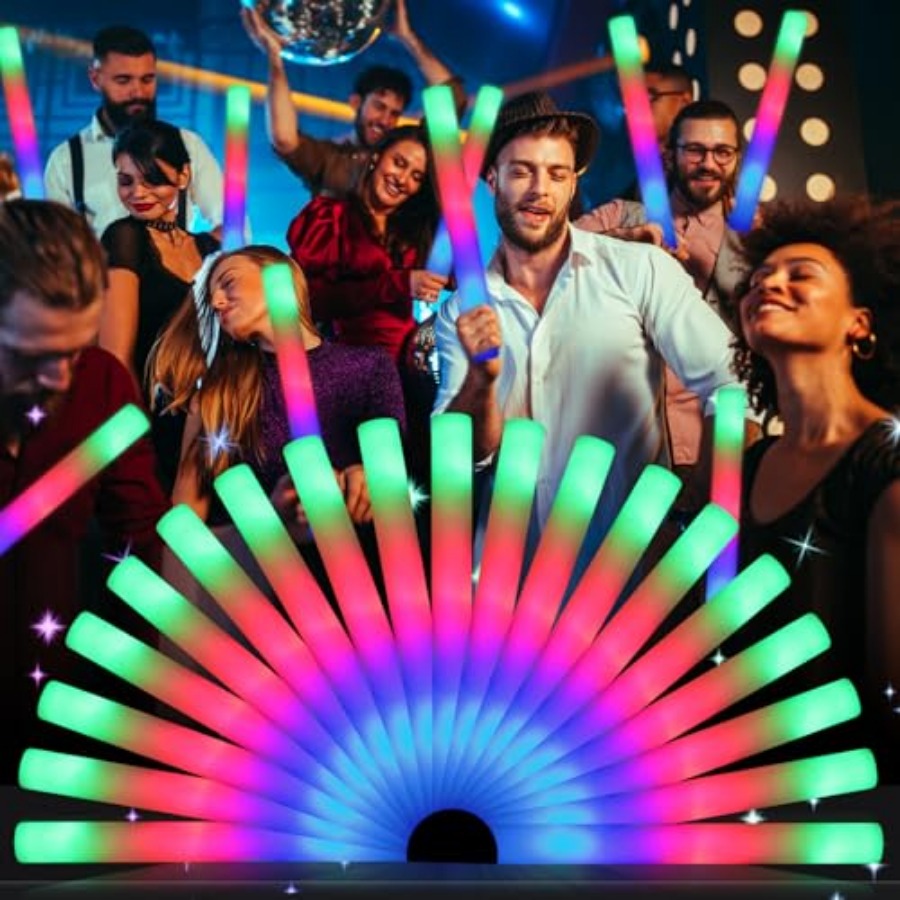 Flashing Led Foam Sticks Party - Bâtons lumineux en mousse, bâtons LED