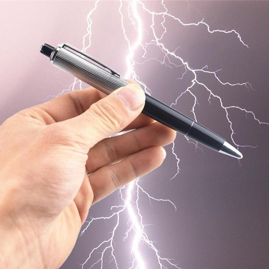 Shock Pen Prank Toy - 1 pièce Stylo à bille fantaisie