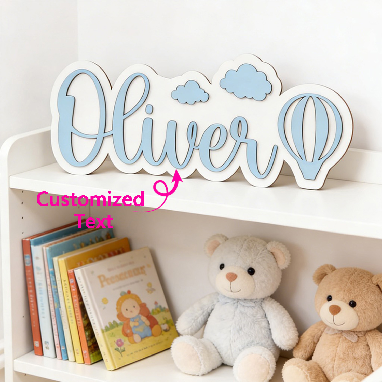 Party Supplies - Panneau de chambre personnalisé avec nom,
