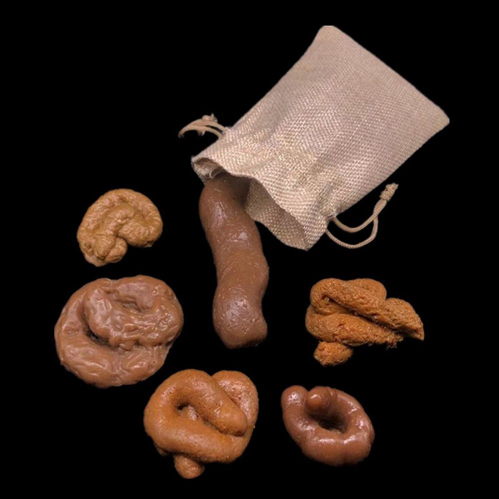 Fake Poop Gag Gift - 6 pièces de gadgets antistress amusants