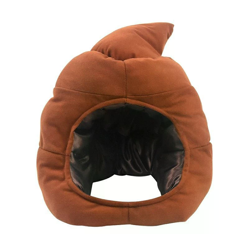 Fake Poop Gag Gift - Chapeau en peluche créatif et mignon