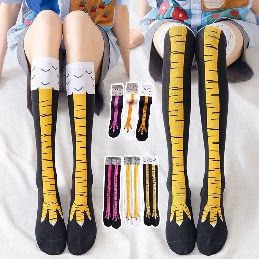 Funny Chicken Leg Socks - 1 à 4 paires de chaussettes