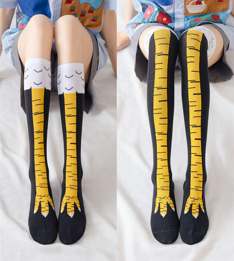 1/2 paris hommes drôle 3D poul - Funny Chicken Leg Socks avis et prix