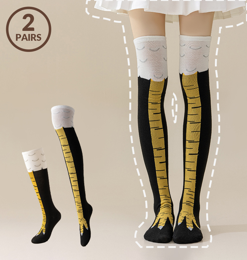 1/2 paris hommes drôle 3D poul - Funny Chicken Leg Socks avis et prix