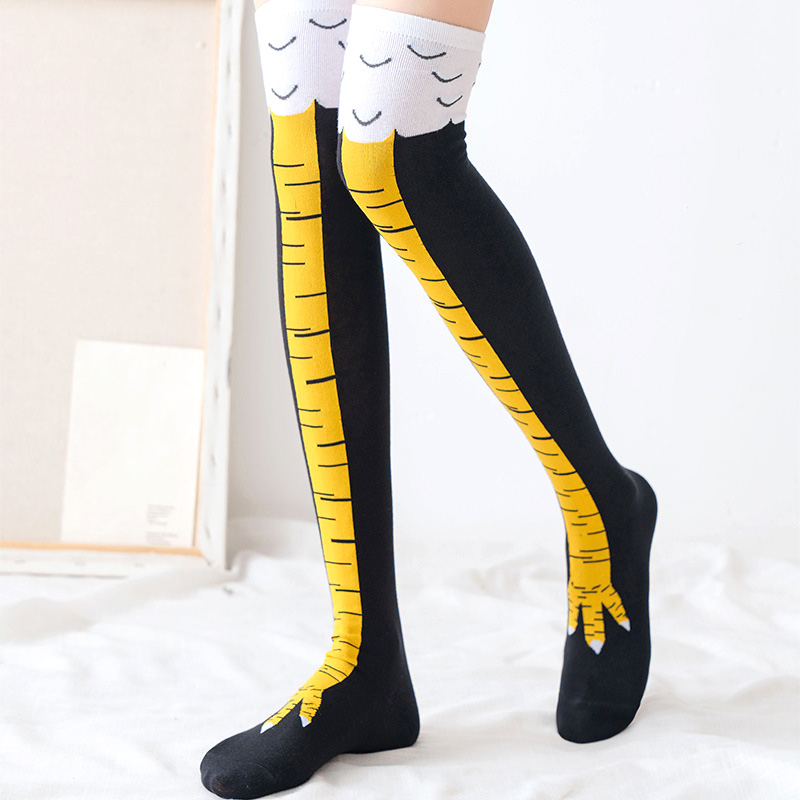 1 paires femmes imprimer genou - Funny Chicken Leg Socks avis et prix