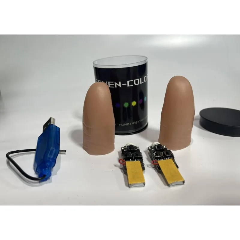 Seven couleurs lumière LED pou - Thumb Tip Magic Trick Set avis et prix