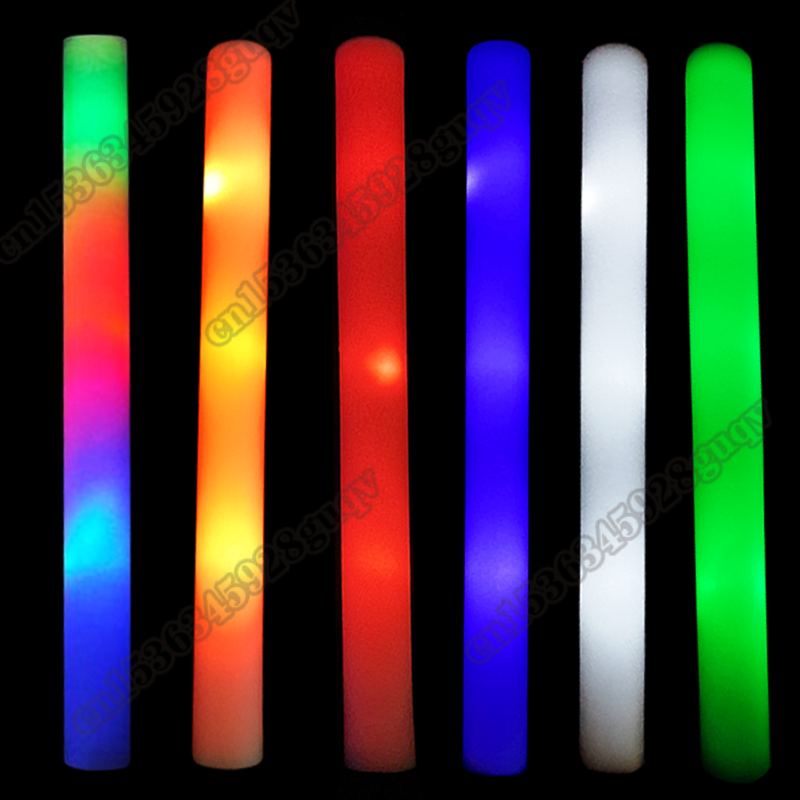 30/60 pièces LED lueur mousse  - Flashing Led Foam Sticks Party avis et prix