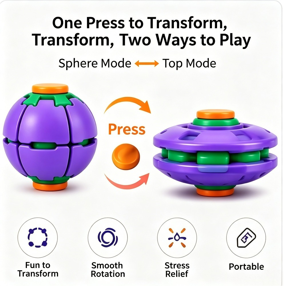 Balle Fidget Spinner Transform - Novelty Gifts avis et prix