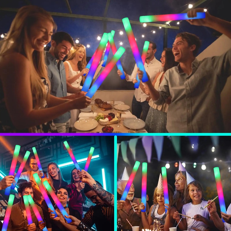 Bâtons lumineux en mousse LED  - Flashing Led Foam Sticks Party avis et prix