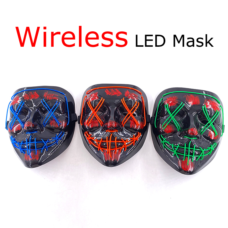 Masque de Purge LED néon sans  - Led Purge Mask Halloween avis et prix