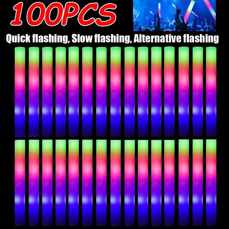 Bâtons lumineux en mousse LED, - Flashing Led Foam Sticks Party avis et prix