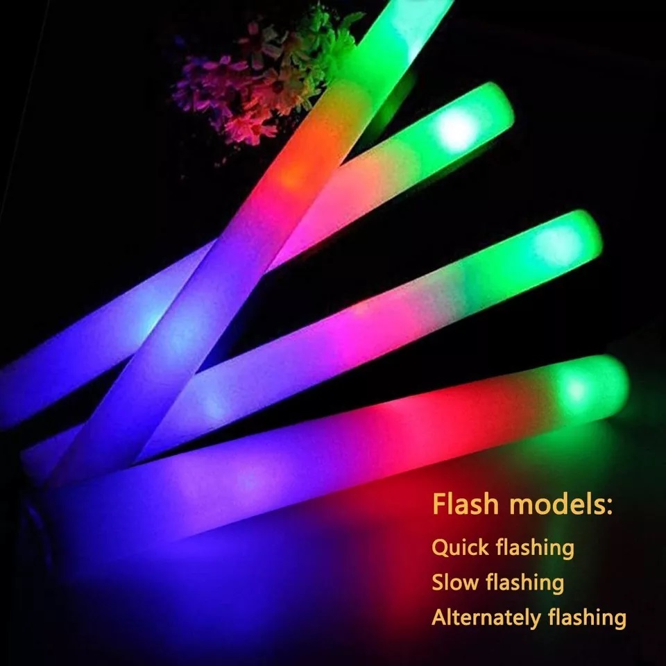Bâtons lumineux en mousse LED, - Flashing Led Foam Sticks Party avis et prix