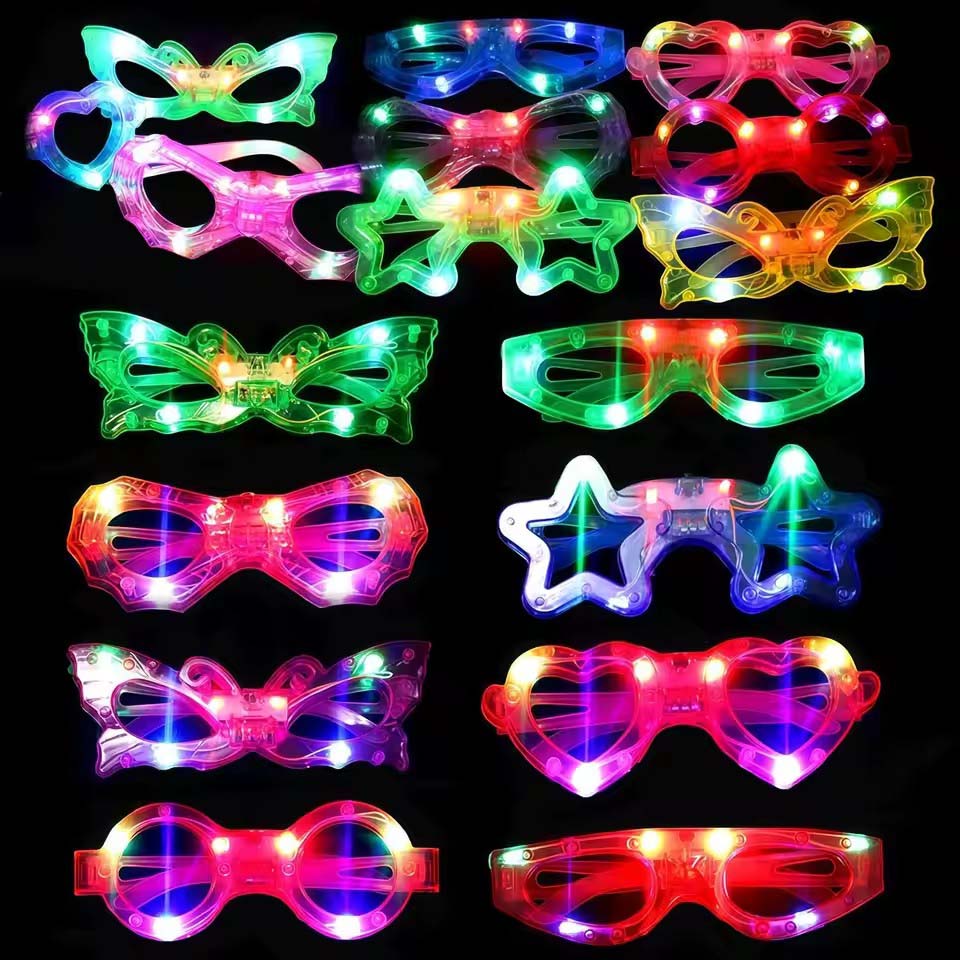 Lunettes qui brillent dans le  - Glow In The Dark Party Glasses avis et prix