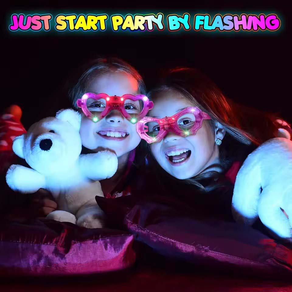 Lunettes qui brillent dans le  - Glow In The Dark Party Glasses avis et prix
