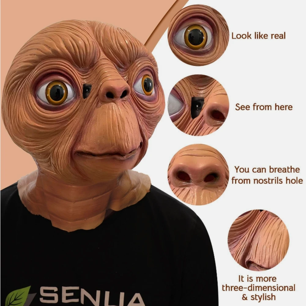 Réaliste ET Alien Latex Masque - Latex Alien Mask Realistic avis et prix