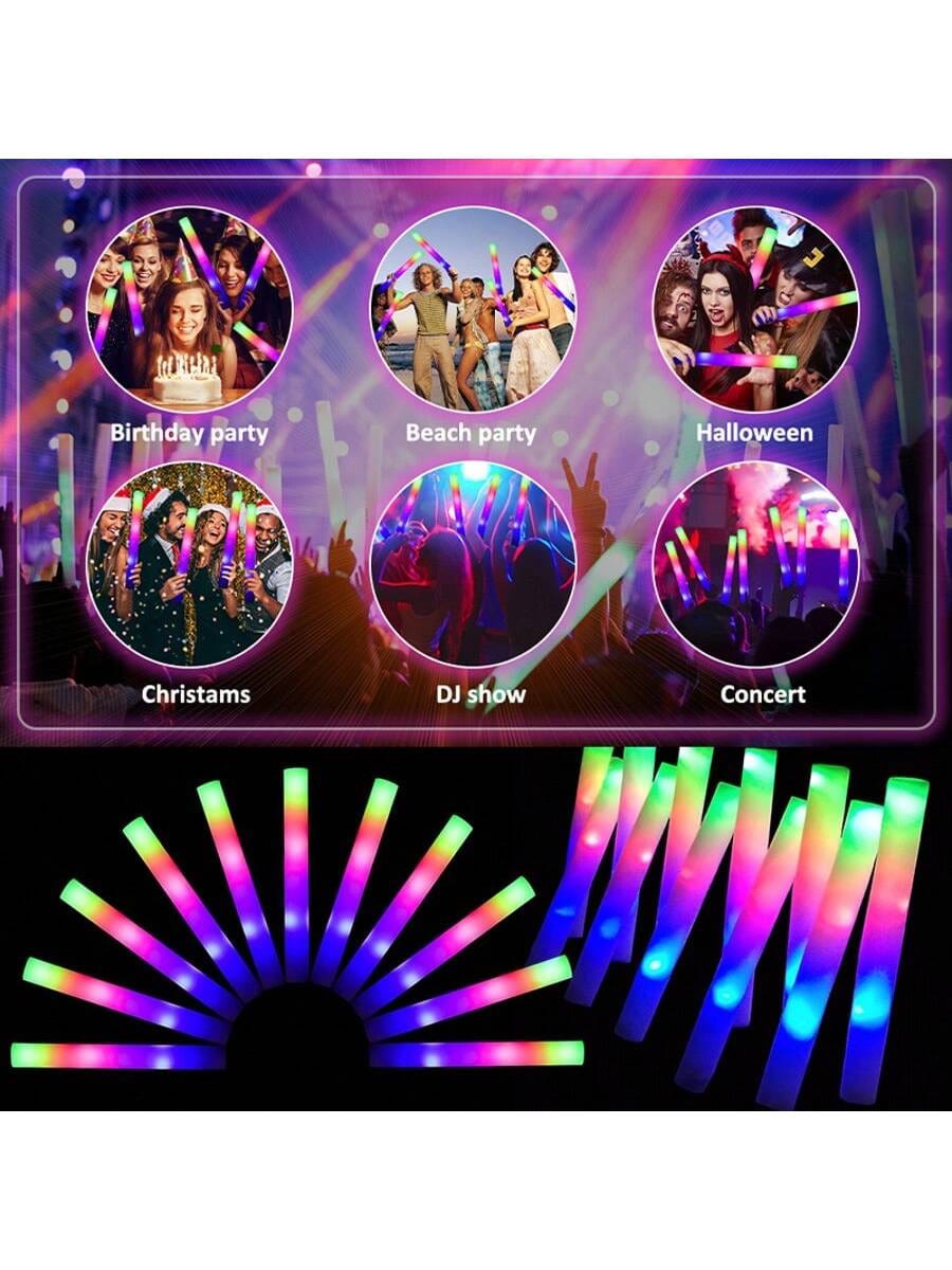 Bâtons lumineux en mousse mult - Flashing Led Foam Sticks Party avis et prix