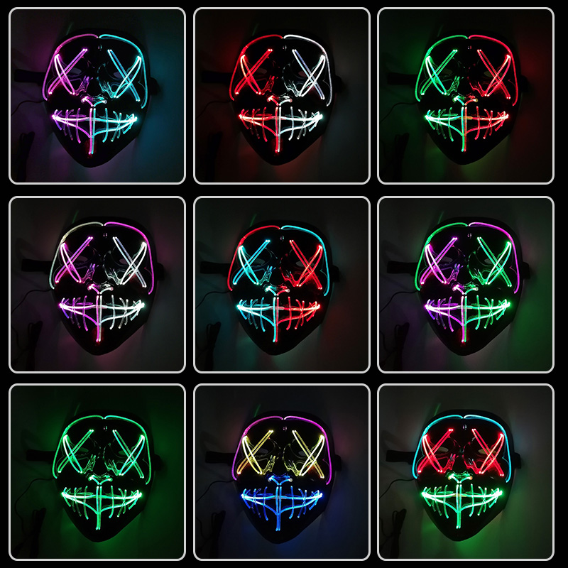 Masque LED à contrôle gestuel, - Led Purge Mask Halloween avis et prix