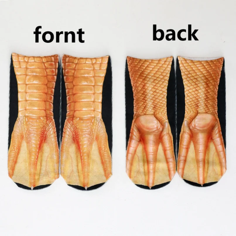 Chaussettes mignonnes imprimée - Funny Chicken Leg Socks avis et prix