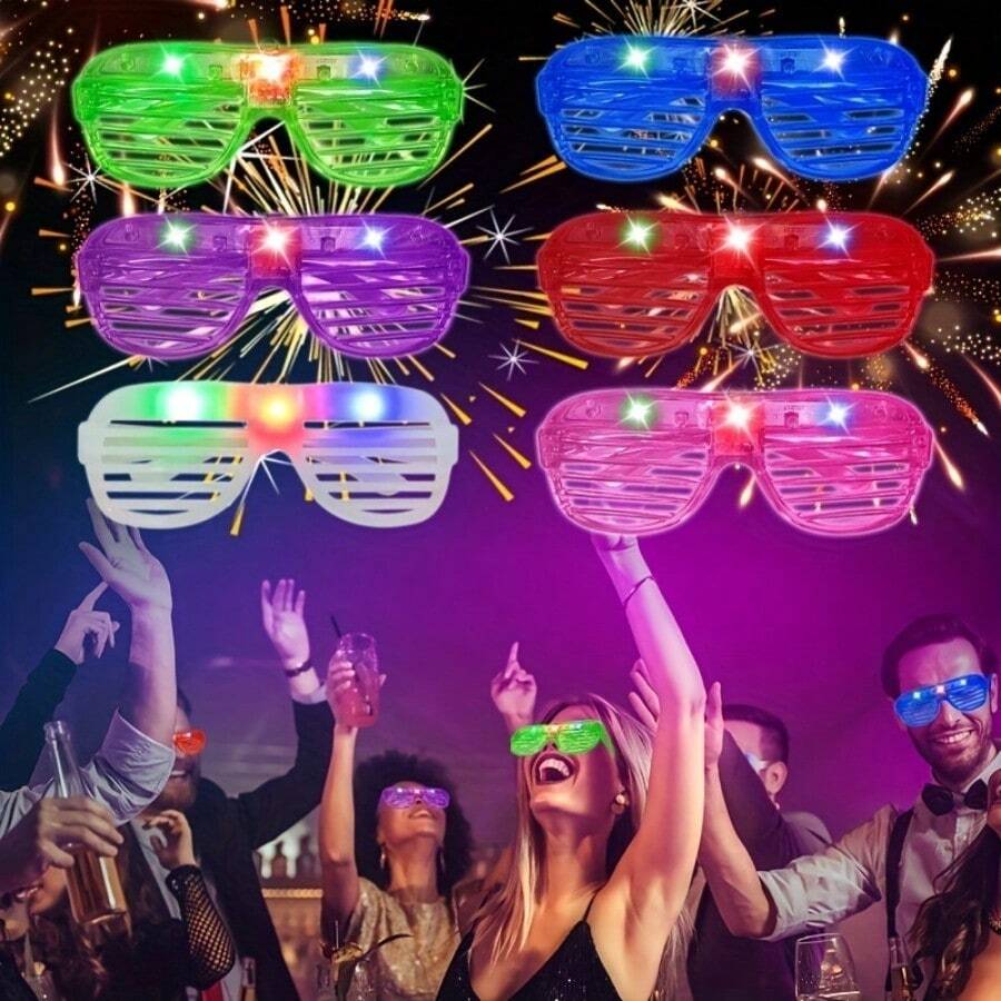 Lunettes lumineuses LED, 6 cou - Glow In The Dark Party Glasses avis et prix