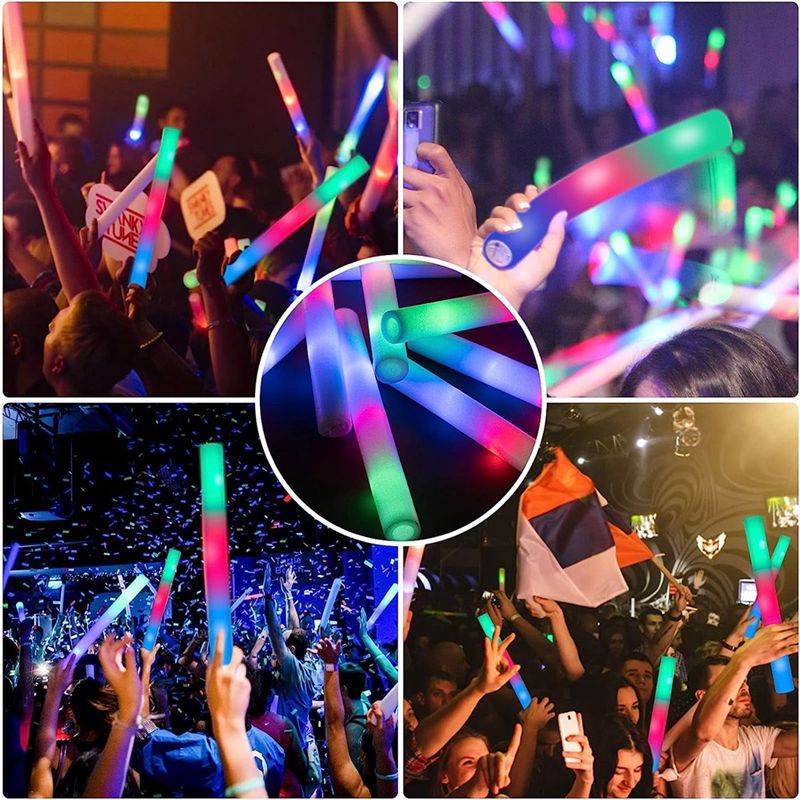【Big Deal】Bâtons lumineux en v - Flashing Led Foam Sticks Party avis et prix
