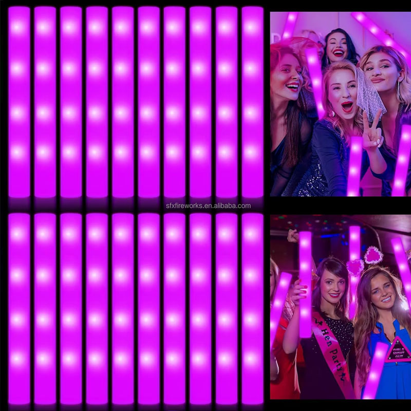 20 bâtons lumineux en mousse L - Flashing Led Foam Sticks Party avis et prix