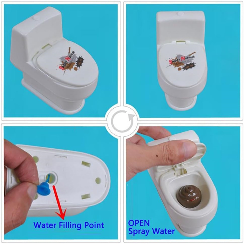 Mini toilette à eau amusante a - Prank Toys avis et prix