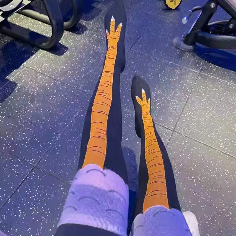 Chaussettes tendance pour femm - Funny Chicken Leg Socks avis et prix