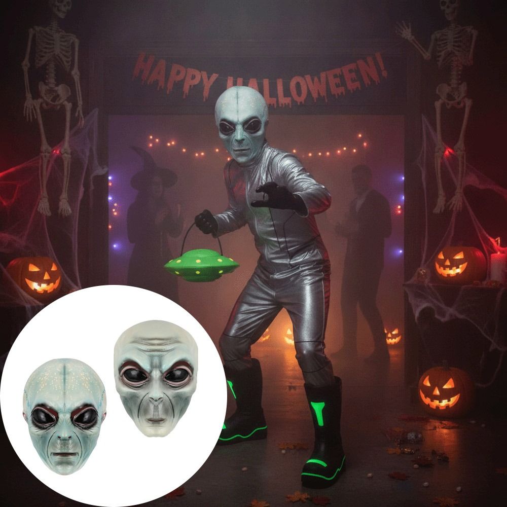 Masque Alien en Latex Vert, Ma - Latex Alien Mask Realistic avis et prix