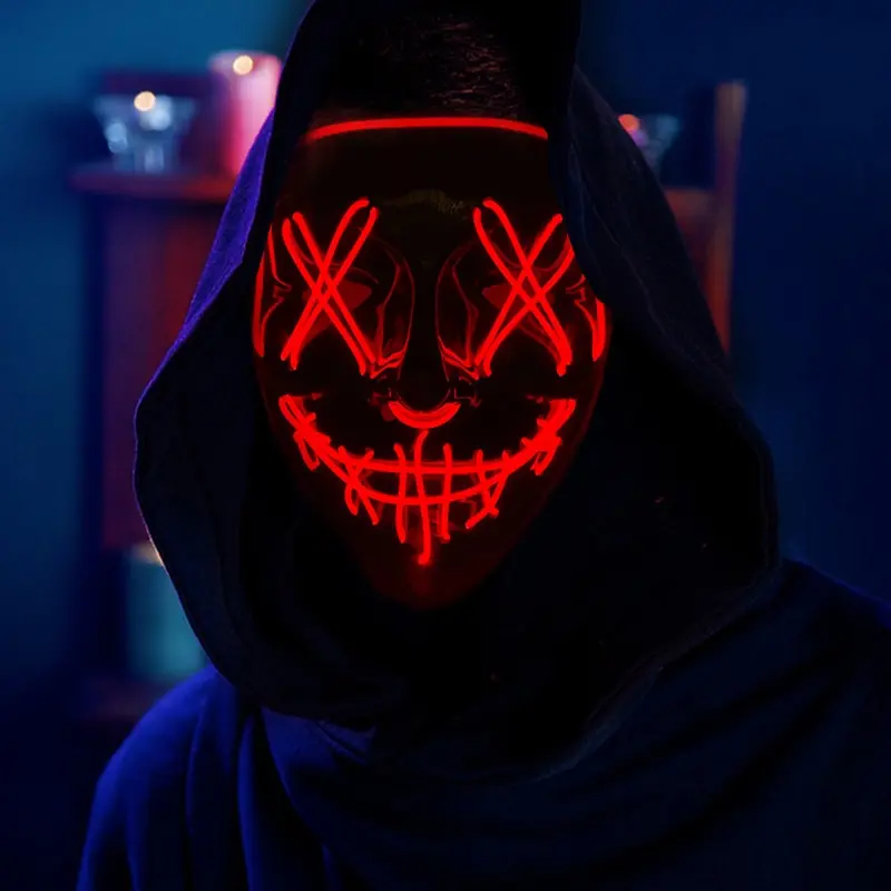 Masque facial effrayant brilla - Led Purge Mask Halloween avis et prix