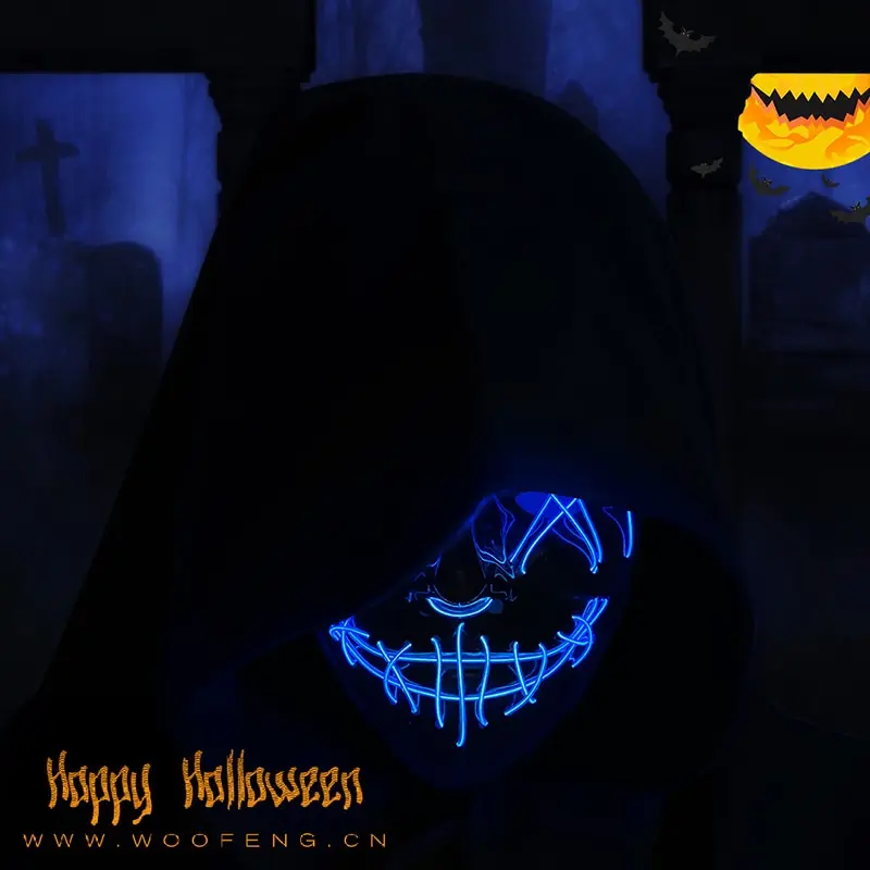 Masque facial effrayant brilla - Led Purge Mask Halloween avis et prix