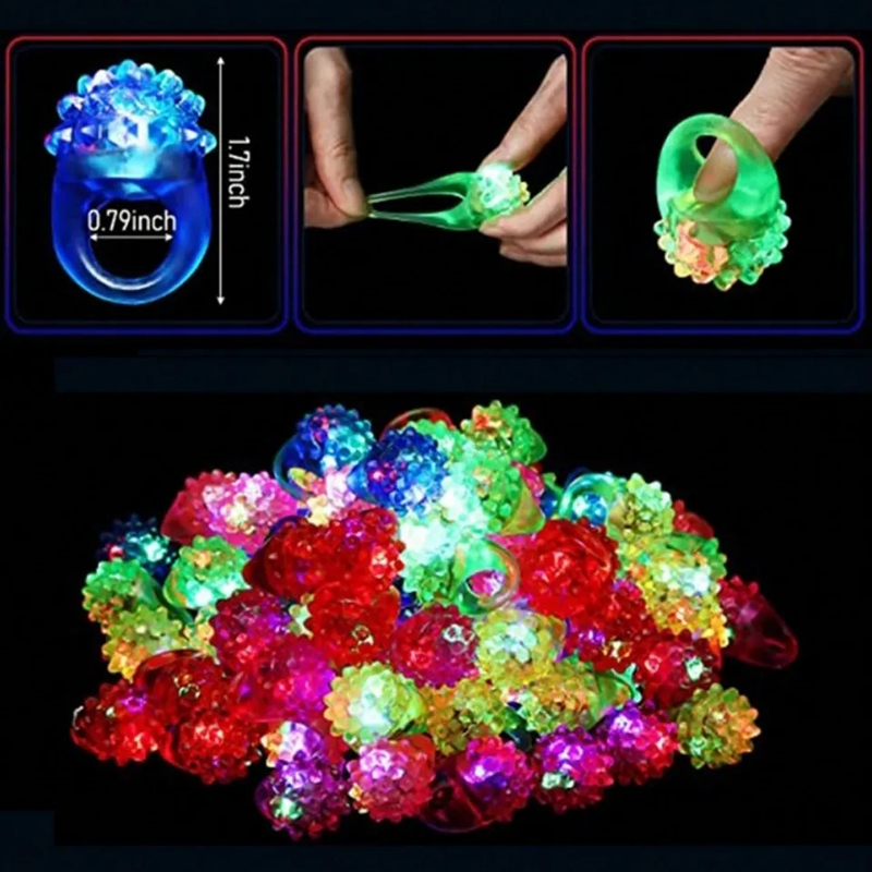 Anneaux lumineux LED, 20/30/50 - Glow In The Dark Party Glasses avis et prix