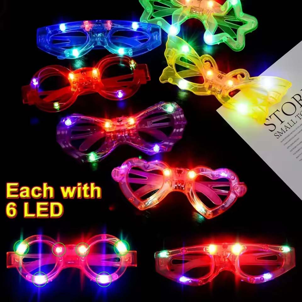Lunettes lumineuses LED, 10/20 - Glow In The Dark Party Glasses avis et prix