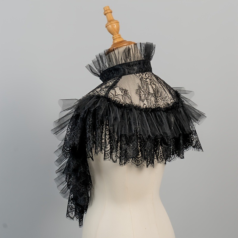 Faux col en dentelle et tulle  - Costumes avis et prix
