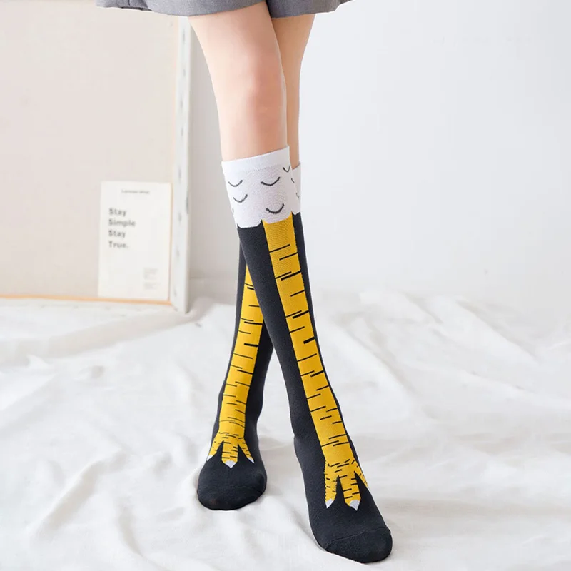 Chaussettes hautes amusantes à - Funny Chicken Leg Socks avis et prix