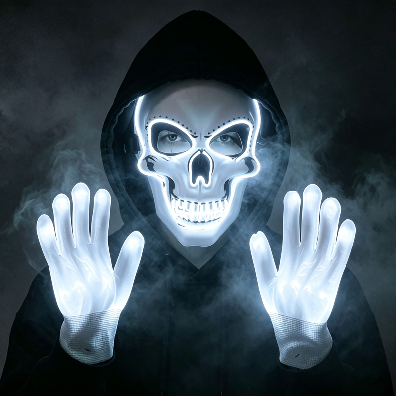 Ensemble de masque de crâne LE - Led Purge Mask Halloween avis et prix