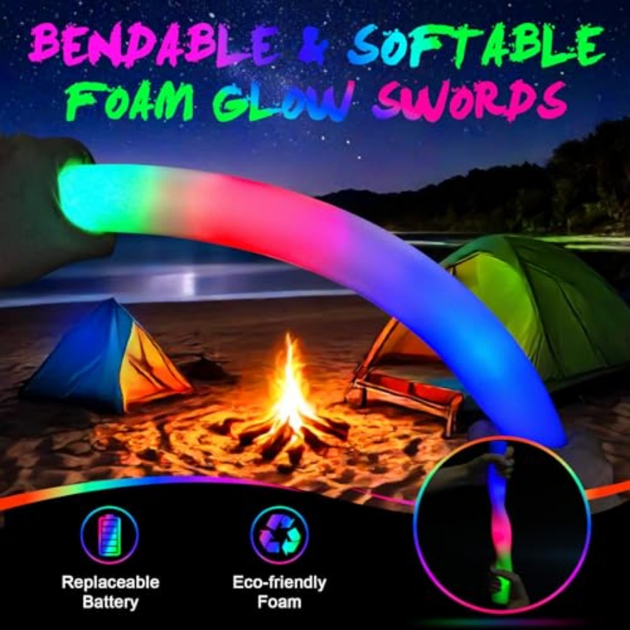 Bâtons lumineux en mousse, bât - Flashing Led Foam Sticks Party avis et prix