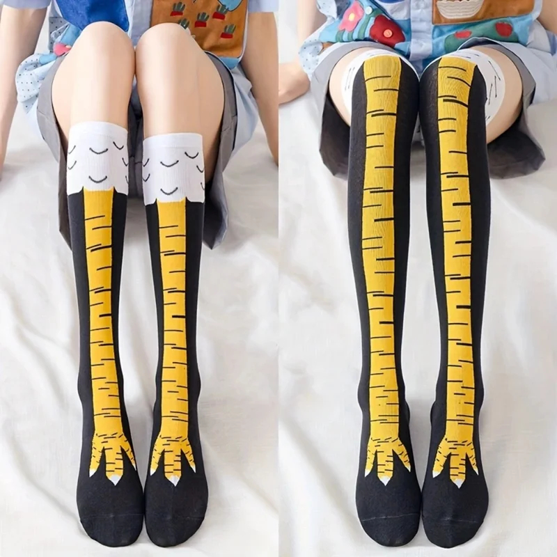 1/2 paires de chaussettes long - Funny Chicken Leg Socks avis et prix