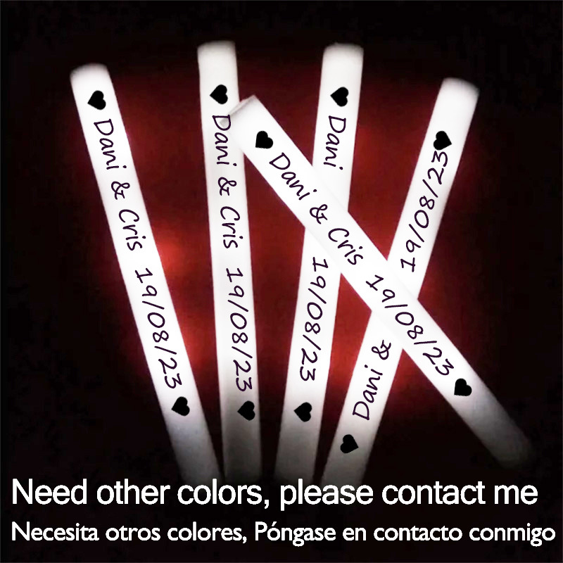 60/100/500 pièces bâtons lumin - Flashing Led Foam Sticks Party avis et prix