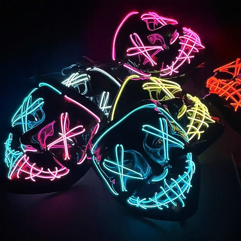 Masques LED Lumineux Sans Fil  - Led Purge Mask Halloween avis et prix